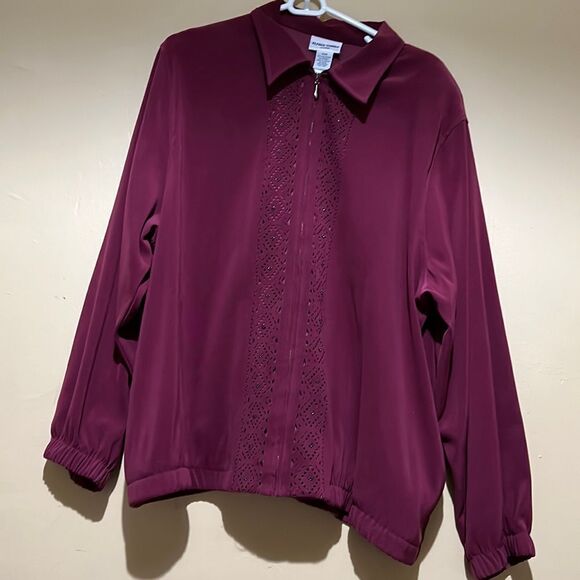 WOMENS ALFRED DUNNER LONG ARM SHIRT 20W - Picture 1 of 3